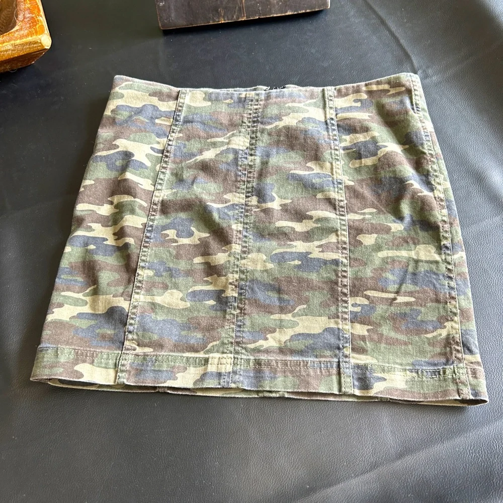 Free People Camouflage Skirt - Picture 2 of 12